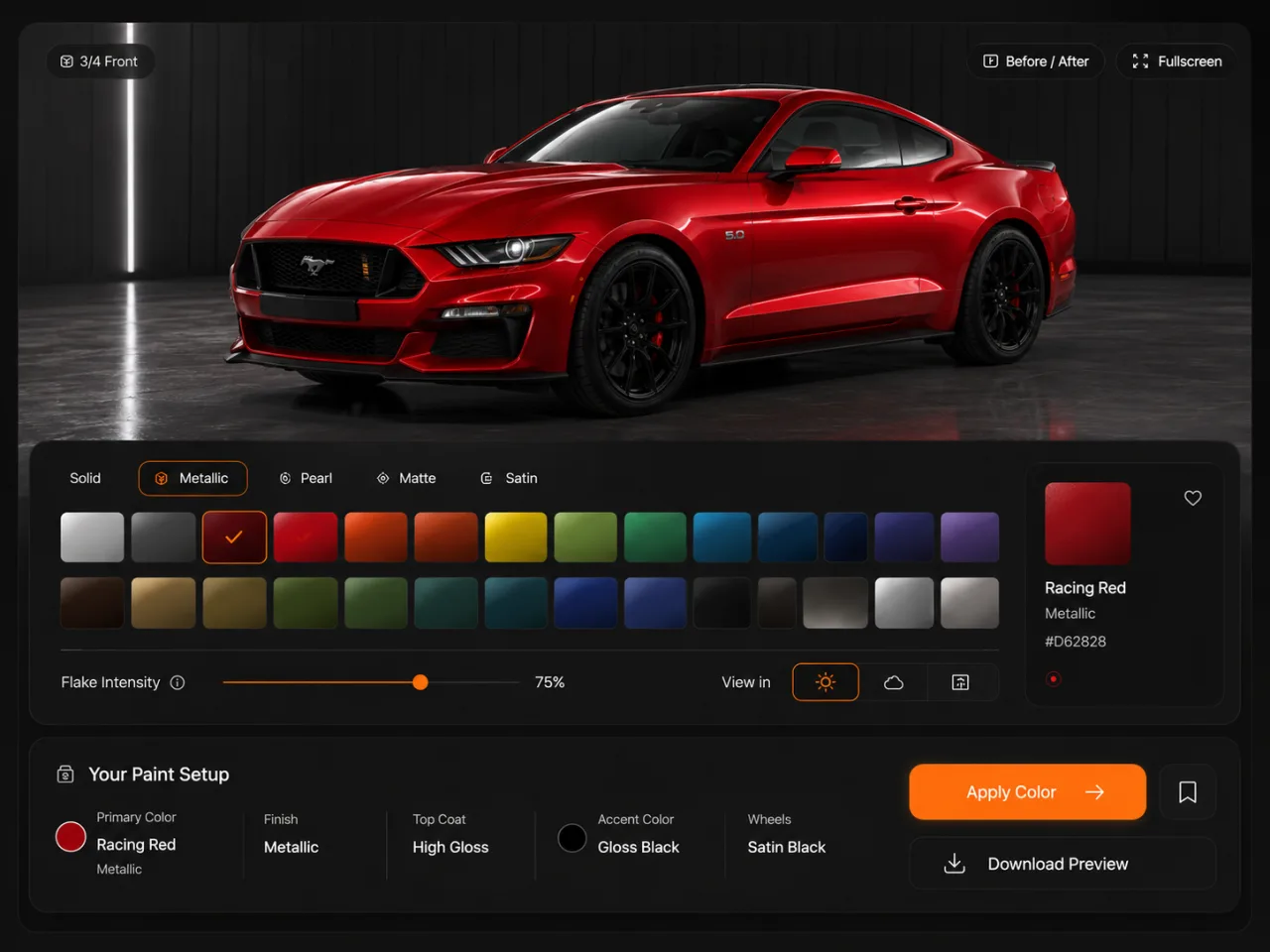 Muda a Cor do Teu Carro Online